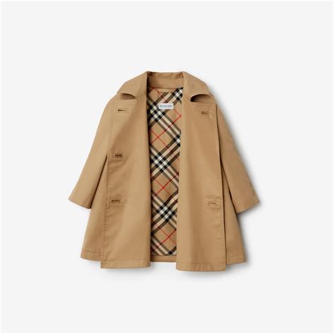 burberry child trench coat|Cotton Trench Coat in Archive beige .